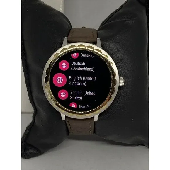 Kate Spade Gen 3 KST2007 Women's Leather Digital Touch Dial Smart Watch CO469 - Picture 3 of 12